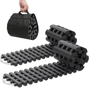 Magshion 39" Tire Traction Mat, Heavy-Duty Recovery Board for Snow, Ice, Mud & Sand, Off-Road Vehicle Traction Tracks wi