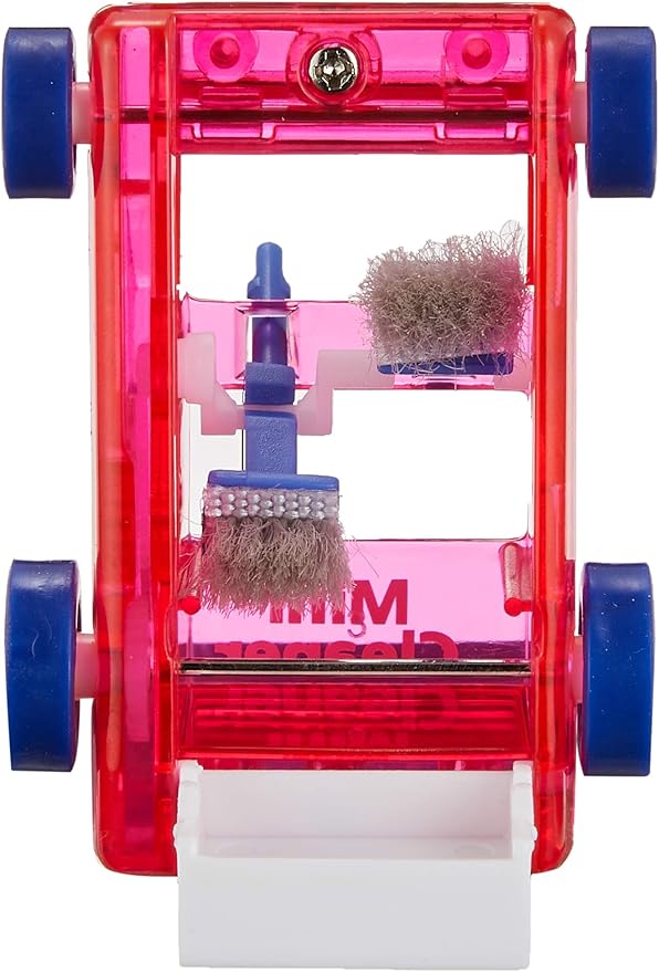 Midori Desktop Mini Cleaner and Dust Sweep, Pink Transparent (65612006)