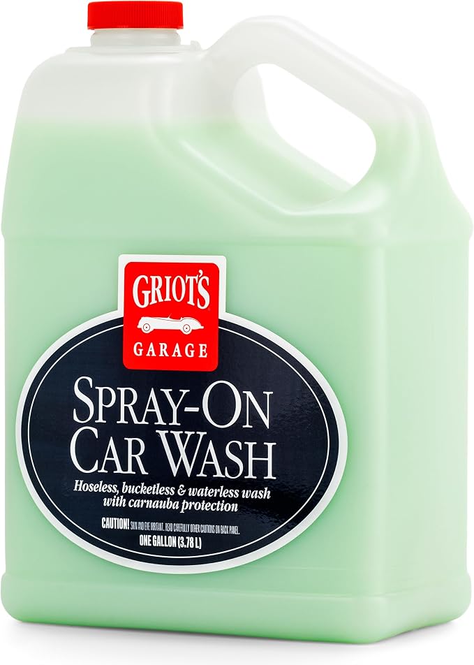 Griot's Garage Spray-On Car Wash for Vehicle Cleaning and Detailing, Rinseless and Waterless, No Hose and Bucket Needed,
