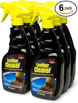 Stoner Car Care 95400-6PK Leather Cleaner and Conditioner for 3-in-1 Car Interior Cleaner to Rehydrate Protect and Prese