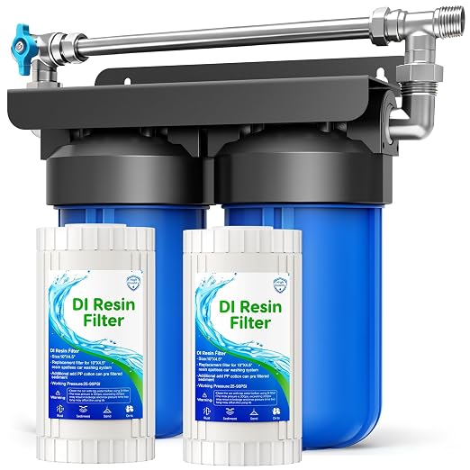 Spotless Water System for Car Wash with Bypass Switch, Deionized Water System for Car Wash with Resin, Spot Free Water D