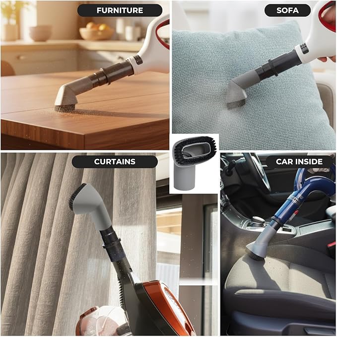 For Shark Vacuum Dust Brush with Adapter Kit – Compatible with Shark Navigator Rotator NV360 NV351 NV350, NV500 NV501 HV300 HV301 HV371 HV372 – Vacuum Attachments & Accessories