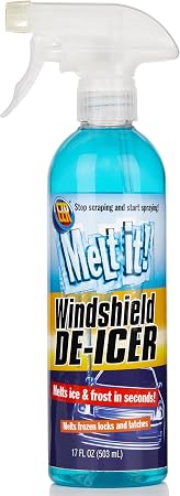 E·Z·R Windshield De-Icer. Melt it! Instantly Melts Ice & Winter Frost For Car Windshields, Windows, Mirrors, Key Locks, 