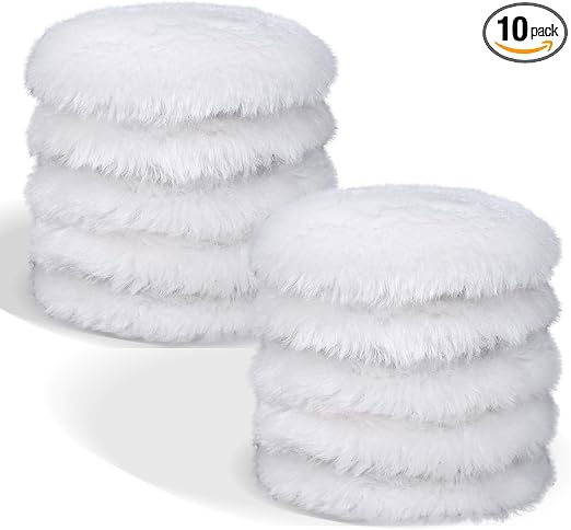 10 PCS 3 Inch Wool Polishing Pad Buffing Pads