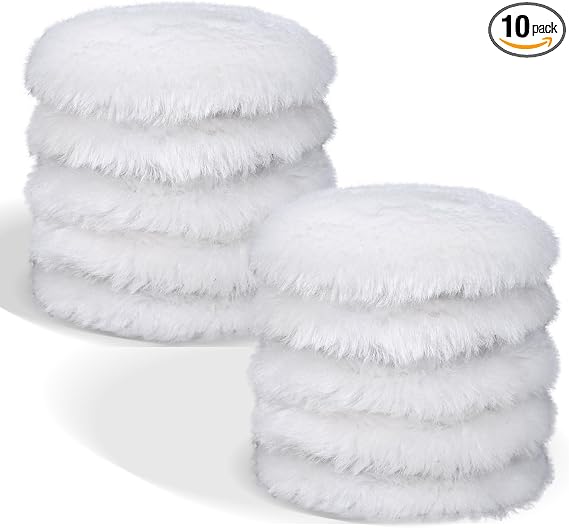 10 PCS 3 Inch Wool Polishing Pad Buffing Pads