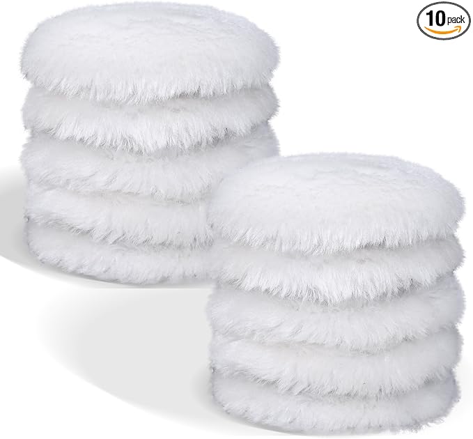 10 PCS 3 Inch Wool Polishing Pad Buffing Pads