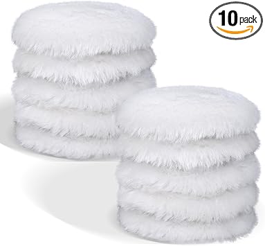 10 PCS 3 Inch Wool Polishing Pad Buffing Pads