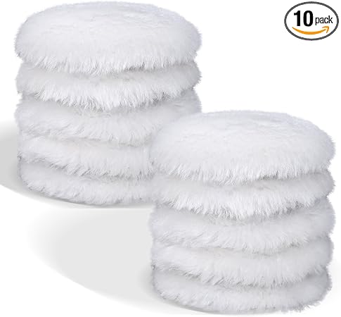 10 PCS 3 Inch Wool Polishing Pad Buffing Pads
