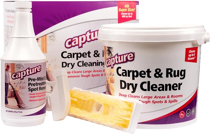 Capture Carpet Total Care Kit 400: Dry Rug Powder Cleaner w/Pre-Mist Spray
