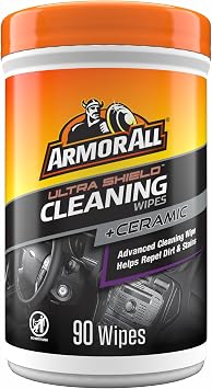 Armor All Ultra Shield + Ceramic Cleaning Wipes by Armor All, Car Interior Cleaner Wipes with Stain-Repelling Technology