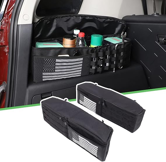 Car Trunk Tail Box Organizer Side Storage Tray Compatible with Toyota FJ Cruiser 2007-2021 Oxford Cloth Multifunction St