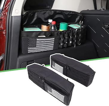 Car Trunk Tail Box Organizer Side Storage Tray Compatible with Toyota FJ Cruiser 2007-2021 Oxford Cloth Multifunction St
