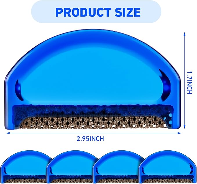 Boao 4 Pieces Sweater Combs to Remove Pilling Sweater Defuzzer Multi-Fabric Shaver and Cashmere Comb Wool Pilling Remover Pills, Fuzz from Clothes (Minimalist Modern)