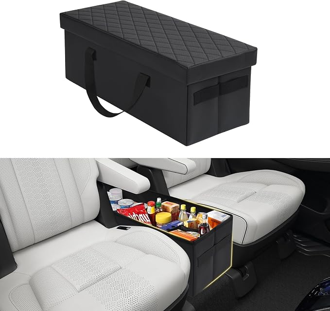 Mixsuper Liner Car Seat Organizer for Subaru Ascent 2019-2026, Console Organizer Backseat Box for Subaru Ascent, Dog Box