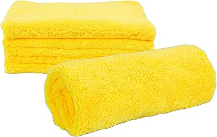 Maxshine 16" x 16" Universal 5-Piece Edgeless Microfiber Towel Set – Ultra Plush, Extra Absorbent 380GSM – Ideal for Car