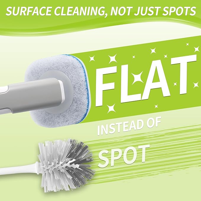 Toilet Bowl Cleaner Wand Refills Compatible with CLOROX, 63 Count Disposable Toilet Brush Refills, Replacement Heads for Toilet Cleaning System