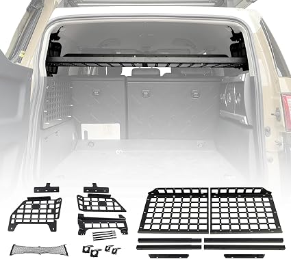 HIGH FLYING for Toyota FJ Cruiser (XJ10) 2007-2022 Car Accessories Modular Storage Molle Panel System Trunk Shelf Interi