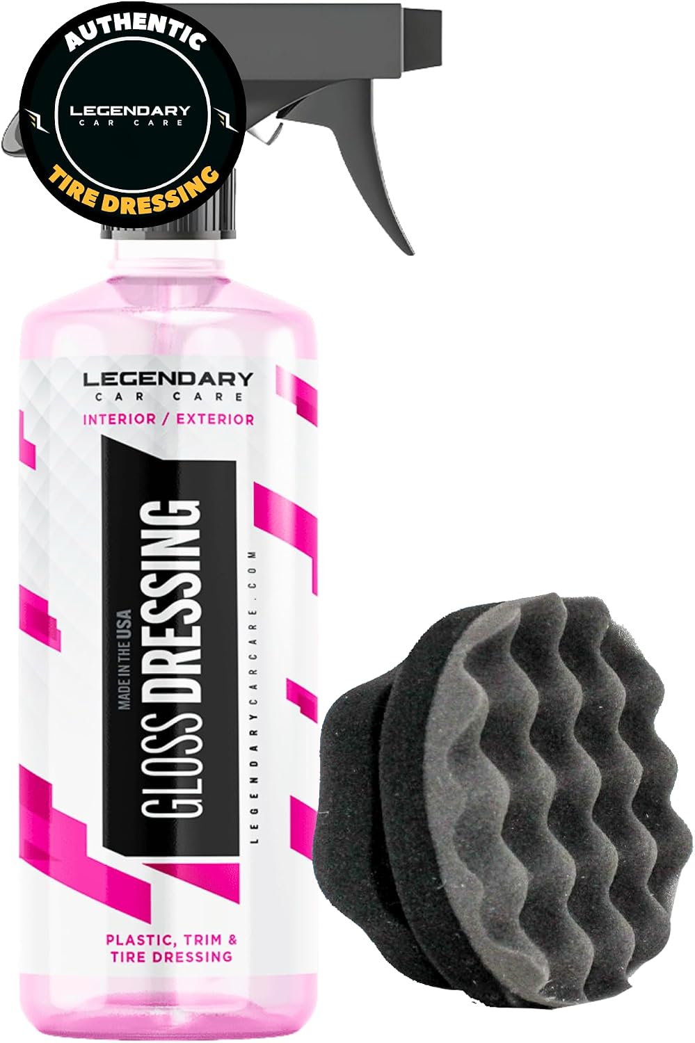 Legendary Gloss Dressing with Applicator 16oz - Tire, Trim & Vinyl Shine