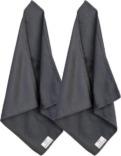 loukin Whiteboard Cleaning Cloth, Microfiber Dry Erase Cloth, 2 Pack