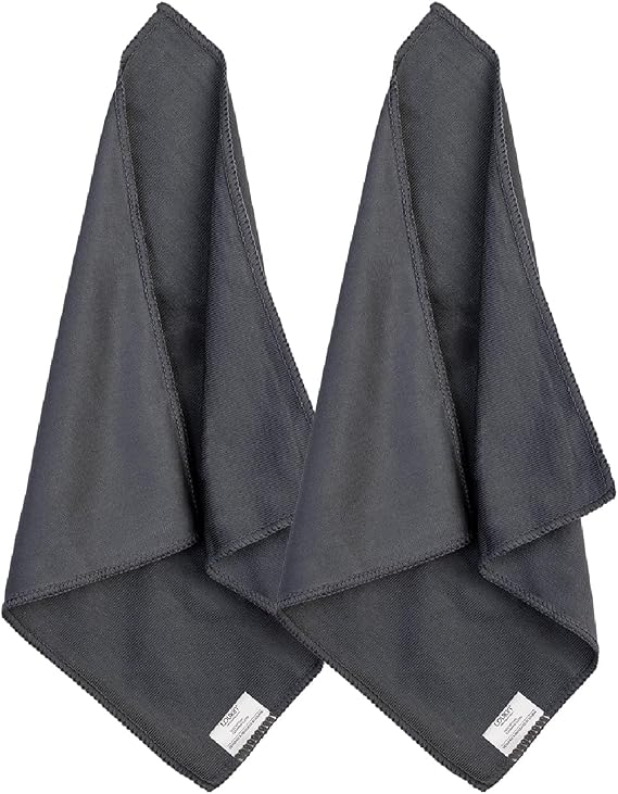 loukin Whiteboard Cleaning Cloth, Microfiber Dry Erase Cloth, 2 Pack