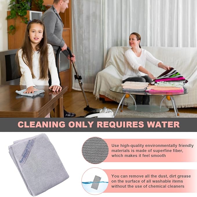 Norwεx - Basic Package - Microfiber - Enviro Cloth. Just Water - Without Leaving Streaks. For Household Enviro Dusting Cleaning Homes, Cars, Bars, Offices. Enviro Dusting Cloth Makes Cleaning a Breeze