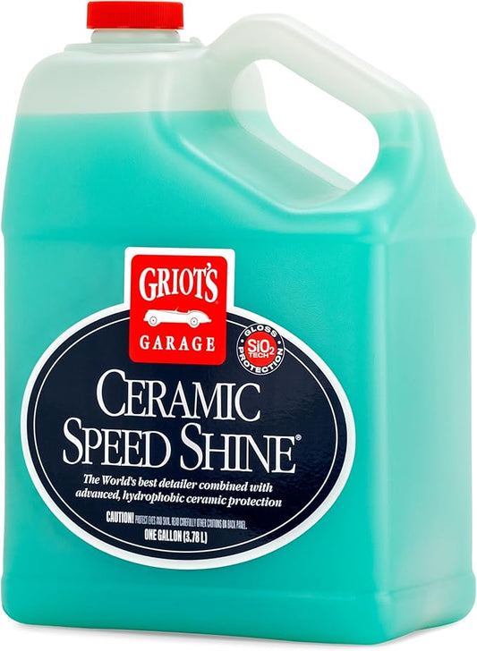 Griot's Garage Ceramic Speed Shine Detail Spray for Car Detailing, Provides a High-Gloss Finish and Extends Life of Coatings, 10986, One Gallon