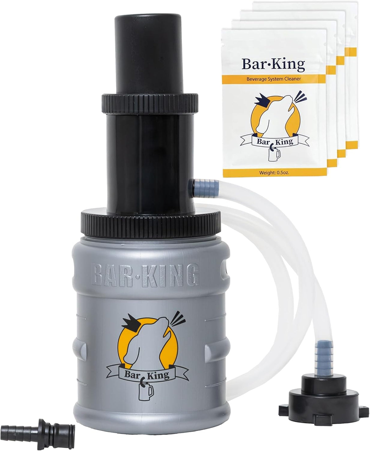 Quick-Connect Kegerator Beer Line Cleaning kit. Now Clean Your Beer Lines as Easily as Changing a Keg. (Includes Cleaning Powder)