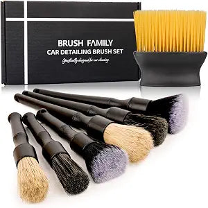 7PCS Car Detailing Brush Set, Ultra Soft Car Interior Detailing Brushes