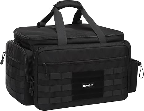 MOSISO Patrol Bag Law Enforcement, Car Front Seat Organizer for Police Equipment, Police Gear Bag with Padded 16 inch La