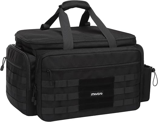 MOSISO Patrol Bag Law Enforcement, Car Front Seat Organizer for Police Equipment, Police Gear Bag with Padded 16 inch La