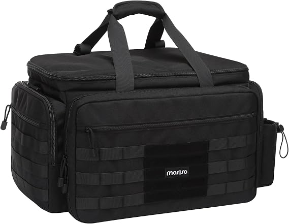 MOSISO Patrol Bag Law Enforcement, Car Front Seat Organizer for Police Equipment, Police Gear Bag with Padded 16 inch La