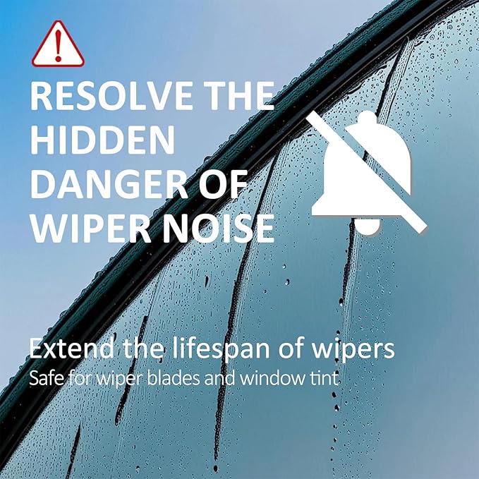 Oil Film Remover for Car Windshield - Glass Cleaner Spray Anti-Fog Rain Repellent - Removes Grease Silicone Water Spots Road Grime - Interior Exterior Windows (2, Fluid Ounces)