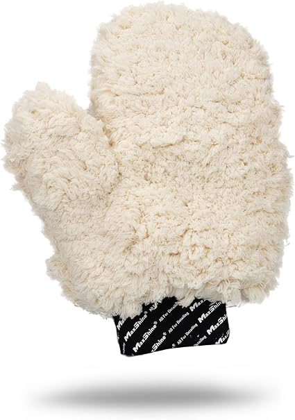 Maxshine Universal Ultra-Plush Microfiber Car Wash Mitt with Thumb – Super Absorbent, Ultra-Soft Wash Mitt for Scratch-F