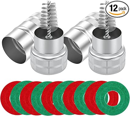Battery Terminal Cleaner Kit, 12 Pcs Car Battery Cleaner Tool Set with Battery Post Brush, Wire Battery Terminal Brush, 