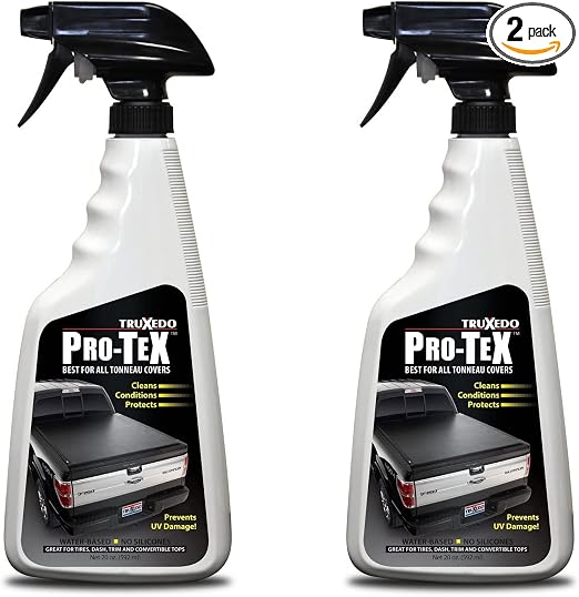 Truxedo Pro Tex Soft Truck Bed Roll Top Tonneau All Protectant Shine Cleaner Conditioner Spray, 20 Ounce Bottle (2 Pack)