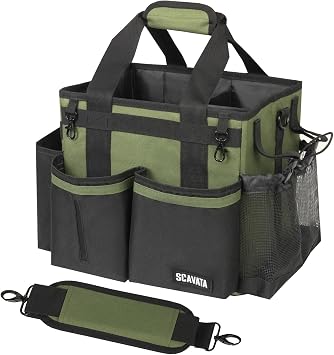 SCAVATA Compact Wearable Cleaning Caddy with Handle & Shoulder Straps
