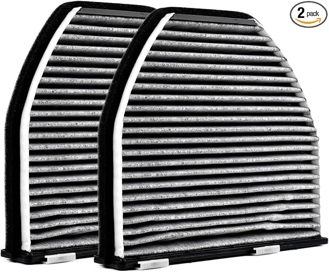 2-PACK HEPA Cabin Air Filter Fits for Mercedes-BENZ AMG C230 C300 E350 GLK350 C350 CLS550 2008-2020 CUK29005 Activated Carbon Cabin Filter Replacement CF10934 Car Accessories
