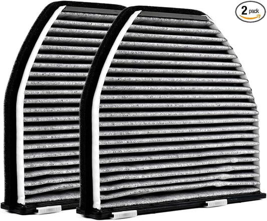 2-PACK HEPA Cabin Air Filter Fits for Mercedes-BENZ AMG C230 C300 E350 GLK350 C350 CLS550 2008-2020 CUK29005 Activated Carbon Cabin Filter Replacement CF10934 Car Accessories