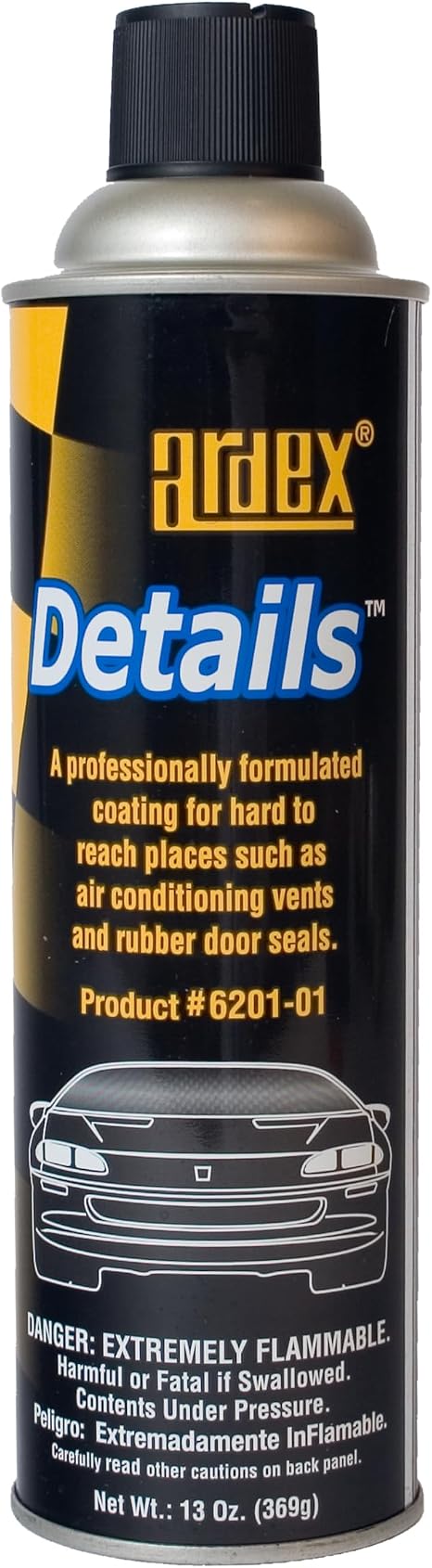 Ardex Details 6201 Professional Interior Aerosol Dressing, Car Detailing Kit Interior Cleaner for Hard-to-Reach Places, 