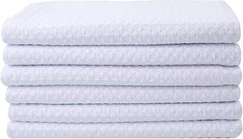 SINLAND Microfiber Dish Towel Kitchen Sublimation Waffle DIY Towels 6 Pack