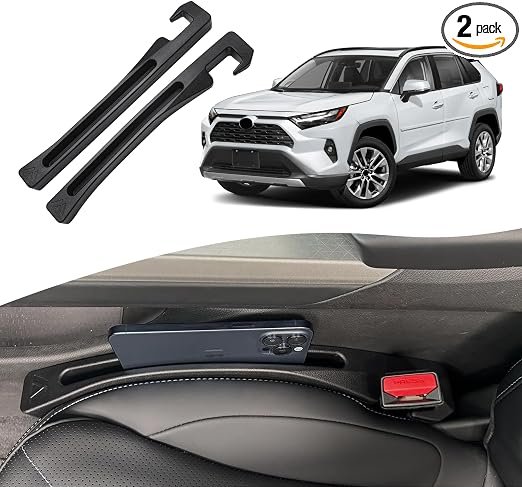 Toyota RAV4 2019-2026 Seat Gap Filler, Car Seat Gap Filler Organizer Stop Things from Dropping Customized Interior Acces