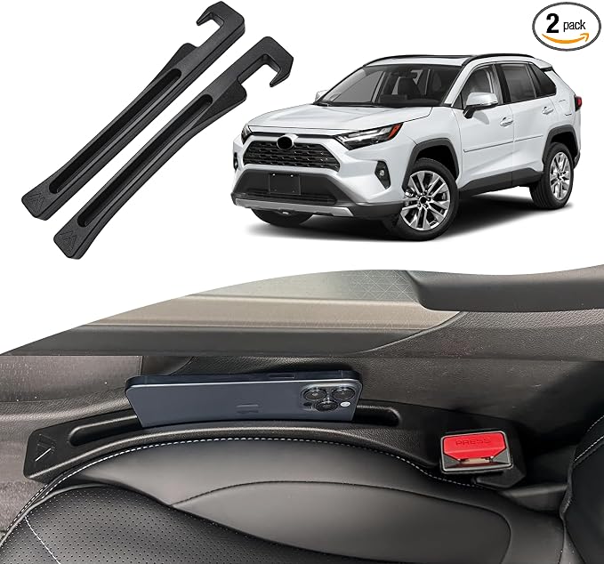 Toyota RAV4 2019-2026 Seat Gap Filler, Car Seat Gap Filler Organizer Stop Things from Dropping Customized Interior Acces