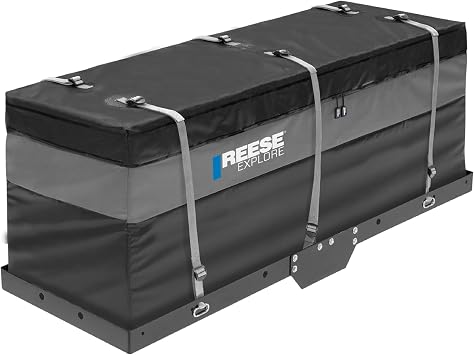Reese Explore 63604 Amigo Hitch Mount Cargo Carrier Bag, 59 Inch x 18.5 Inch x 24 Inch, Rainproof, Fit On A Most Full-Si