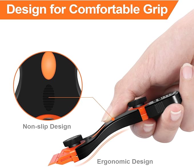 2PACK Razor Blade Scraper, 2-in-1 Scraper Tool with 12Pcs Plastic Blades and 7Pcs Metal Blades, Multi-Purpose Cleaning Razor Scraper for Decals, Stickers, Labels, Caulk, Adhesive, Paint Removal