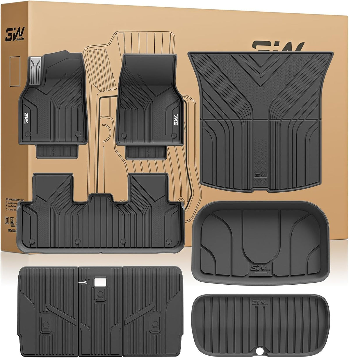 Tesla New Model Y Juniper 2025 2026 2027 Floor Mats, Not for Standard