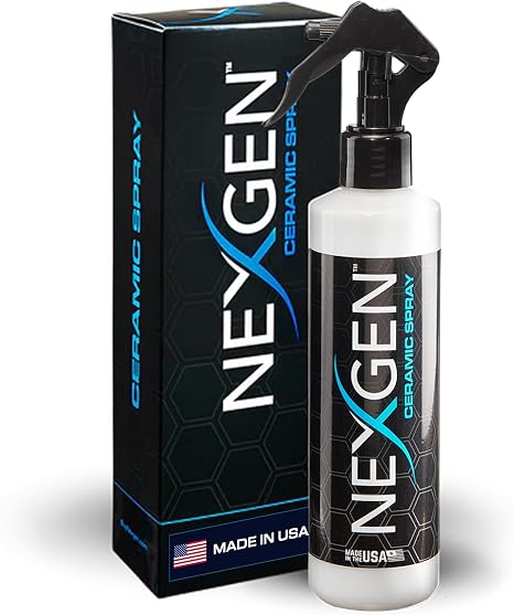 Nexgen Ceramic Spray Silicon Dioxide, Easy to Apply Ceramic Coating Spray for Cars, 8 oz | Professional-Grade Protective