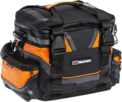 ARB ARB501A Orange and Black Updated Large Recovery Equipment Bag, Biggest Size, Fits Three Straps, Pulley, Damper, Glov