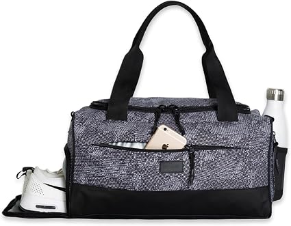 Vooray Boost Small Gym Bag for Women and Men, 23L, Textured Camo