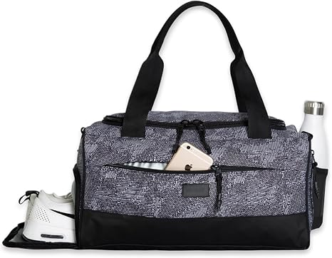 Vooray Boost Small Gym Bag for Women and Men, 23L, Textured Camo