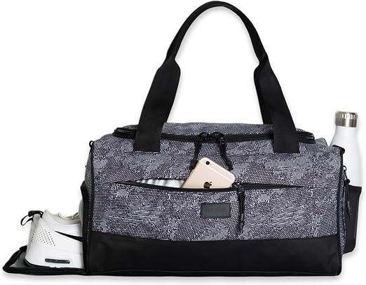 Vooray Boost Small Gym Bag for Women and Men, 23L, Textured Camo
